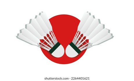 badminton court indoor badminton sports wallpaper with copy space  ,  illustration Vector EPS 10