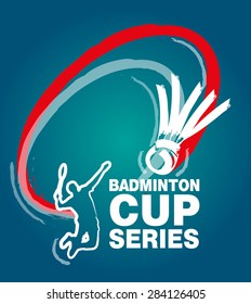 Badminton Cup series logo event