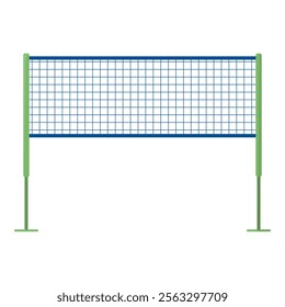 Badminton Equipment Vector Illustration - Badminton Net