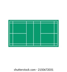 Badminton field icon. sports sign. vector illustration