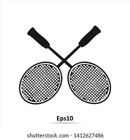 Badminton Game Racket. Vector design Illustration. Eps10
