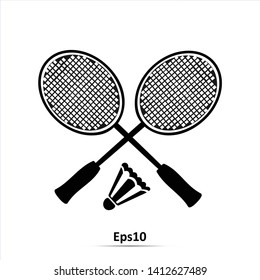 Badminton Game Racket. Vector design Illustration. Eps10