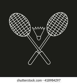 Badminton icon, 