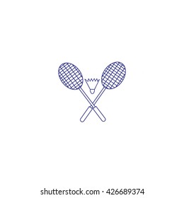 Badminton icon, 