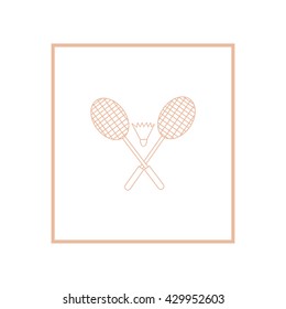 Badminton icon, 
