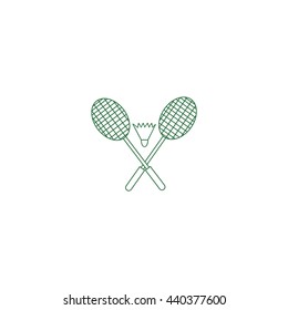 Badminton icon, 