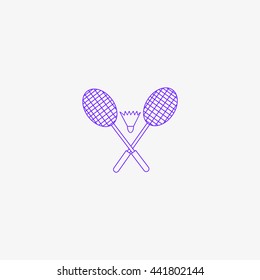 Badminton icon, 
