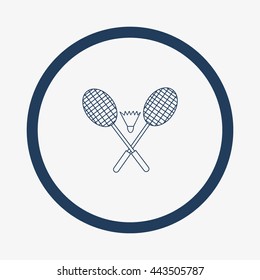 Badminton icon, 