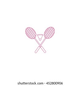 Badminton icon, 