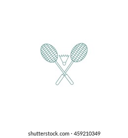 Badminton icon, 