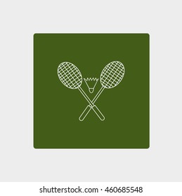 Badminton icon, 