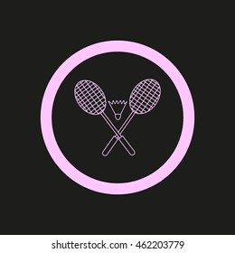 Badminton icon, 
