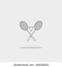 Badminton icon, 