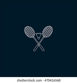 Badminton icon, 