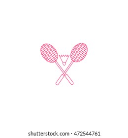 Badminton icon, 