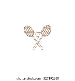 Badminton icon, 