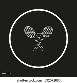 Badminton icon, 