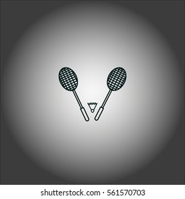 Badminton icon, 