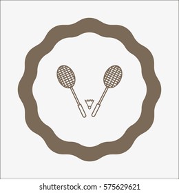 Badminton icon, 
