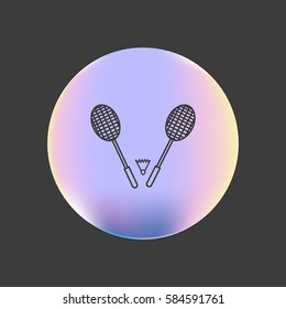 Badminton icon, 