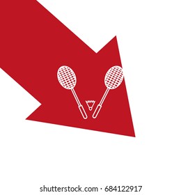Badminton icon, 