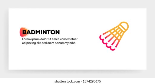 BADMINTON ICON CONCEPT