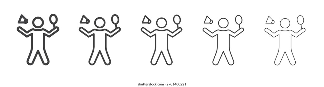 Badminton icon design, logo, app, UI. Vector illustration, EPS