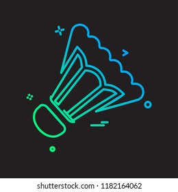 Badminton icon design vector