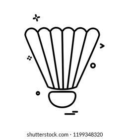Badminton icon design vector 