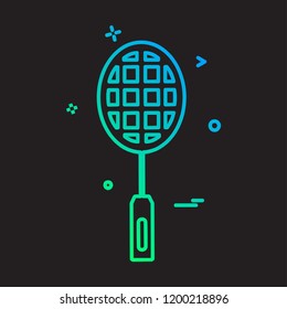 Badminton icon design vector