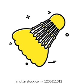 Badminton icon design vector 