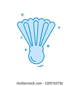 Badminton icon design vector