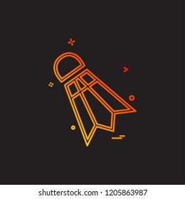 Badminton icon design vector