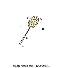 Badminton icon design vector