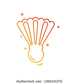 Badminton icon design vector