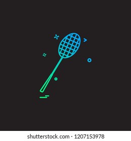 Badminton icon design vector