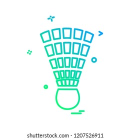 Badminton icon design vector