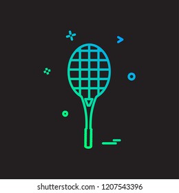 Badminton icon design vector