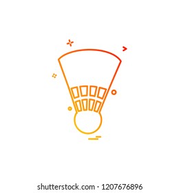 Badminton icon design vector