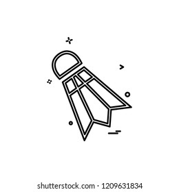 Badminton icon design vector