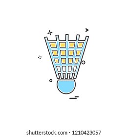 Badminton icon design vector