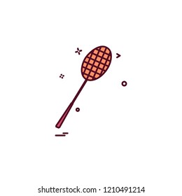 Badminton icon design vector