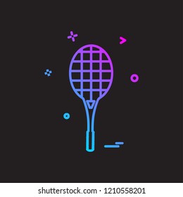 Badminton icon design vector