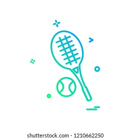 Badminton icon design vector