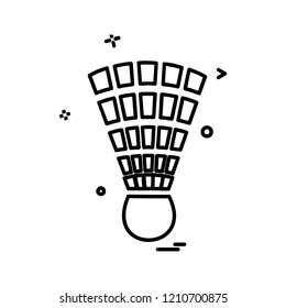 Badminton icon design vector