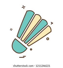 Badminton icon design vector 
