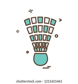 Badminton icon design vector