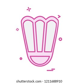 Badminton icon design vector