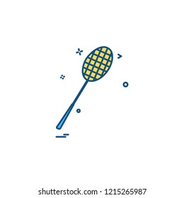 Badminton icon design vector