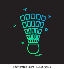 Badminton icon design vector